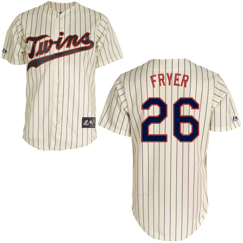 Eric Fryer #26 mlb Jersey-Minnesota Twins Women's Authentic Alternate 3 White Baseball Jersey